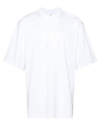 T-shirt girocollo bianca di Ami Paris