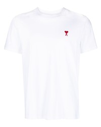 T-shirt girocollo bianca di Ami Paris