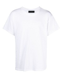 T-shirt girocollo bianca di Amiri