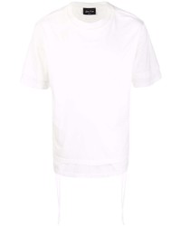 T-shirt girocollo bianca di Andrea Ya'aqov