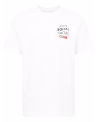 T-shirt girocollo bianca di Anti Social Social Club