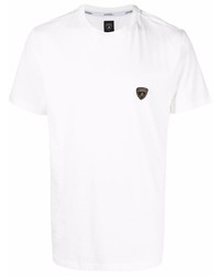 T-shirt girocollo bianca di Automobili Lamborghini
