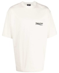 T-shirt girocollo bianca di Balenciaga