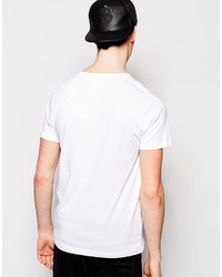 T-shirt girocollo bianca di Cheap Monday