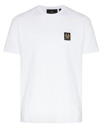 T-shirt girocollo bianca di Belstaff