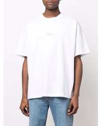 T-shirt girocollo bianca di Tom Wood