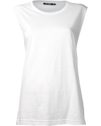 T-shirt girocollo bianca di BLK DNM