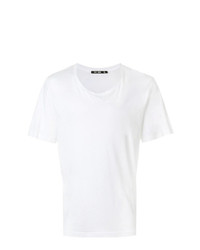 T-shirt girocollo bianca di BLK DNM