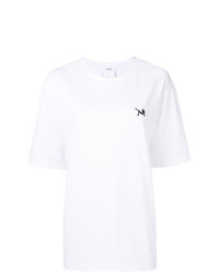 T-shirt girocollo bianca di Calvin Klein Jeans Est. 1978