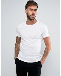 T-shirt girocollo bianca di Calvin Klein