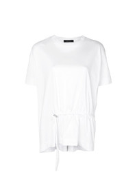 T-shirt girocollo bianca di Cédric Charlier