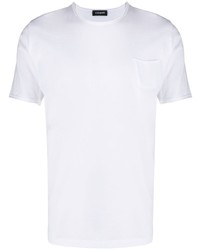 T-shirt girocollo bianca di Cenere Gb