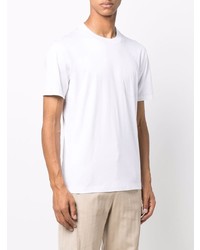T-shirt girocollo bianca di Brunello Cucinelli