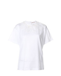 T-shirt girocollo bianca di Christopher Kane