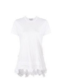 T-shirt girocollo bianca di Comme Des Garcons Comme Des Garcons