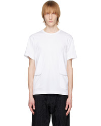 T-shirt girocollo bianca di Comme des Garcons Homme Deux