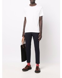 T-shirt girocollo bianca di Paul Smith