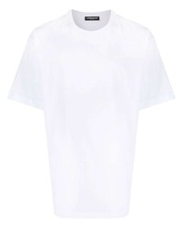 T-shirt girocollo bianca di costume national contemporary