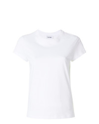 T-shirt girocollo bianca di Courreges