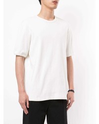 T-shirt girocollo bianca di Bassike