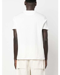 T-shirt girocollo bianca di Isaia