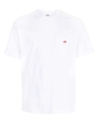 T-shirt girocollo bianca di Danton