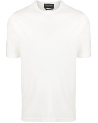 T-shirt girocollo bianca di Dell'oglio