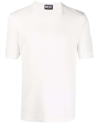 T-shirt girocollo bianca di Diesel