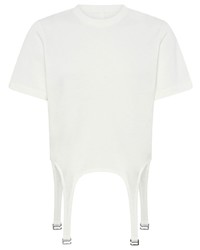 T-shirt girocollo bianca di Dion Lee