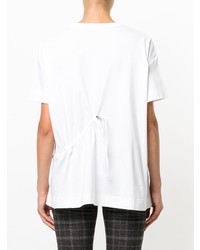 T-shirt girocollo bianca di Cédric Charlier