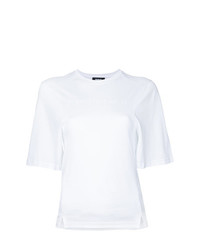T-shirt girocollo bianca di Dust