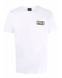 T-shirt girocollo bianca di Ea7 Emporio Armani