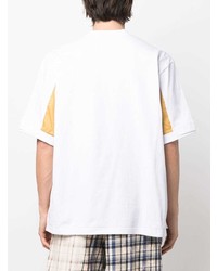 T-shirt girocollo bianca di Sacai