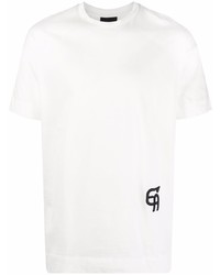 T-shirt girocollo bianca di Emporio Armani