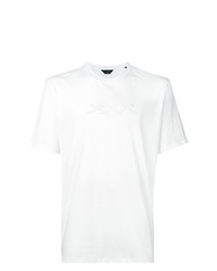 T-shirt girocollo bianca di Ermenegildo Zegna Couture