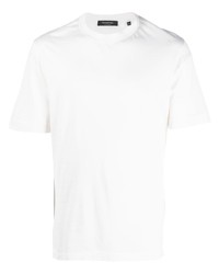 T-shirt girocollo bianca di Ermenegildo Zegna