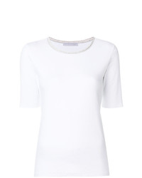 T-shirt girocollo bianca di Fabiana Filippi