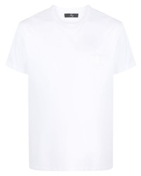 T-shirt girocollo bianca di Fay