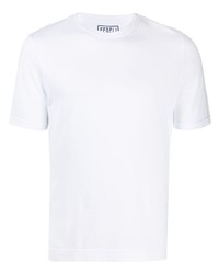 T-shirt girocollo bianca di Fedeli