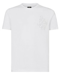 T-shirt girocollo bianca di Fendi