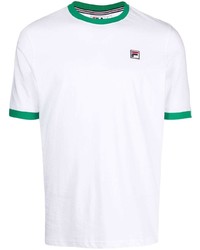 T-shirt girocollo bianca di Fila