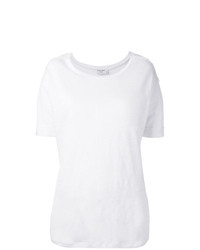 T-shirt girocollo bianca di Frame Denim