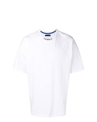 T-shirt girocollo bianca di Frankie Morello