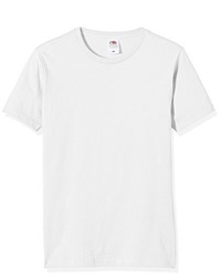 T-shirt girocollo bianca di Fruit of the Loom