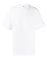 T-shirt girocollo bianca di Gcds