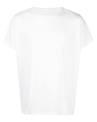 T-shirt girocollo bianca di Greg Lauren