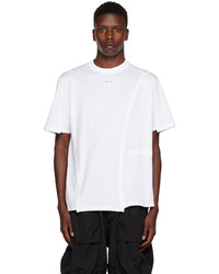 T-shirt girocollo bianca di Heliot Emil