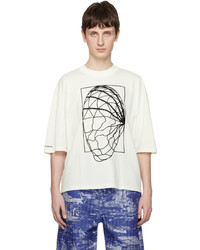 T-shirt girocollo bianca di Henrik Vibskov
