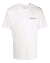 T-shirt girocollo bianca di Ih Nom Uh Nit