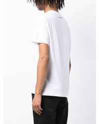 T-shirt girocollo bianca di Karl Lagerfeld